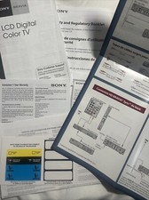Sony Bravia KDL-46S504 Adesivos Manual Diagrama de Segurança Instruções do Usuário SEM TV comprar usado  Enviando para Brazil