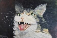Tableau peinture chat d'occasion  Sivry-Courtry