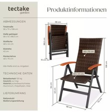 Rattan hochlehn gartenstühle gebraucht kaufen  Wolfenbüttel