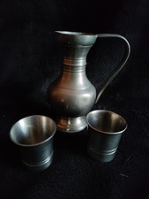 Zinn kanne becher gebraucht kaufen  Perl