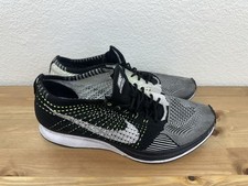 Usado, Tênis de corrida Nike Flyknit Racer OG masculino tamanho 10 preto branco Volt Orca comprar usado  Enviando para Brazil