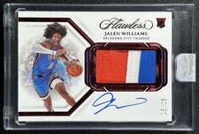 JALEN WILLIAMS 2022-23 PANINI PATCH NOVATO IMPECÁVEL AUTOGRAFADO CAMISA RUBI RC 15/15 comprar usado  Enviando para Brazil