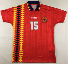 REEDIÇÃO Camiseta Camisa de Futebol Adidas Espanha 1994 Copa do Mundo #15 G comprar usado  Enviando para Brazil