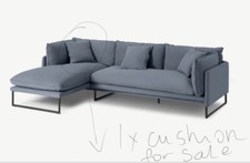 Linen cushion sofa for sale  STOKE-ON-TRENT
