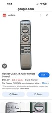 Pioneer remote control for sale  Goodlettsville