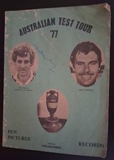 Ashes cricket programme. for sale  BELFAST