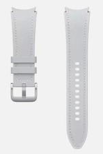 OEM Samsung Galaxy Watch 7 6 5 4 pulseira de couro ecológico híbrida prata S/M caixa aberta comprar usado  Enviando para Brazil
