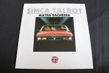 1979 matra simca d'occasion  Expédié en Belgium