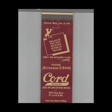 Matchbook cover trucking for sale  Raymond