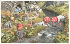 Vintage ELSA BESKOW Fantasia Tomteobarnen "Children of the Forest" PC, usado comprar usado  Enviando para Brazil