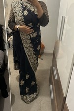 Navy blue silver for sale  ROMFORD