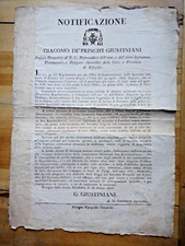 1816 notificazione cardinale usato  Imola