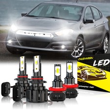 Para Para DODGE Dart 2013 2014 2015 Faros LED Hi / Lo + Kit de luces antiniebla comprar usado  Enviando para Brazil