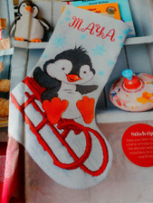 Penguin christmas stocking for sale  BASINGSTOKE