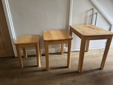 Nest wooden tables for sale  BRISTOL