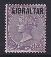 Gibraltar. 1886. deep for sale  HAVANT