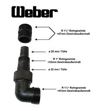Pumpenanschluss stutzen set gebraucht kaufen  Burgkunstadt