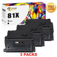 Cartucho de toner preto 3PK CF281X 81X para HP Laserjet MFP M605dn M605n M605x M606, usado comprar usado  Enviando para Brazil