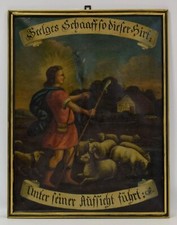 19. Jh. Stary obraz, Jezus Dobry Pasterz, olej, 82 x 63 cm na sprzedaż  PL