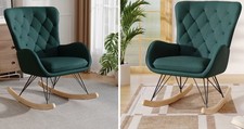 Upholstered velvet rocking for sale  GAINSBOROUGH