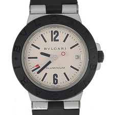 Usado, Relógio masculino desconto BVLGARI alumínio AL38TA data alumínio/borracha K#137290 comprar usado  Enviando para Brazil