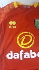 Errea norwich city for sale  ALTRINCHAM