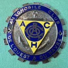Usado, Distintivo de radiador Automobile Club de L'Ouest & Du Havre França ACO como está comprar usado  Enviando para Brazil