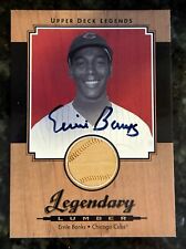 2001 Upper Deck Legends Ernie Banks #SL-EB Legendary Lumber Bat Autógrafo Cubs segunda mano  Embacar hacia Argentina