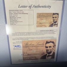Abraham lincoln cut for sale  Clarksville