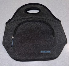 Lancheira de neoprene Ftalgs carvão preta com zíper comprar usado  Enviando para Brazil