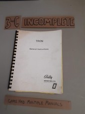 Original arcade manual for sale  Mc Lean
