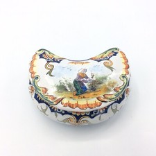 Boîte bonbonnière faïence d'occasion  Montbrison