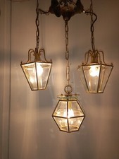 Tris lampadari vintage usato  Torino