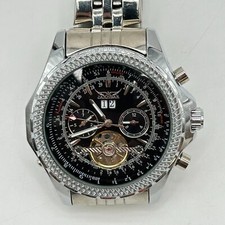 Relógio de pulso mecânico Jaragar Tourbillon Unitime Bentley A070 aço inoxidável  comprar usado  Enviando para Brazil
