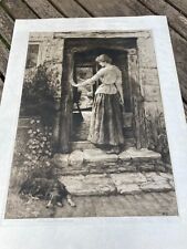 Herbert dicksee etching for sale  BILLINGSHURST