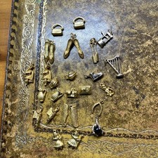 Bundle goldtone charms for sale  ORKNEY
