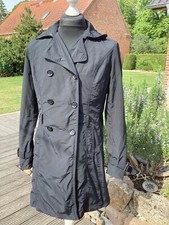 Trenchcoat schwarz tailliert gebraucht kaufen  Plau