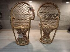 Pair rattan wicker for sale  CANVEY ISLAND