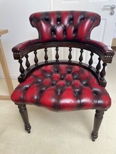 Vintage oxblood leather for sale  WEMBLEY