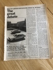 Chrysler alpine renault for sale  READING