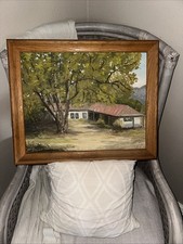 Pintura de rancho e paisagem Bessie Woodside 19”x23” comprar usado Pintura de rancho e paisagem Bessie Woodside 19”x23” comprar usado  Enviando para Brazil