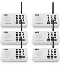 Wuloo pacote com 6 interfone sem fio FM home offices sala a sala comunicar branco comprar usado  Enviando para Brazil