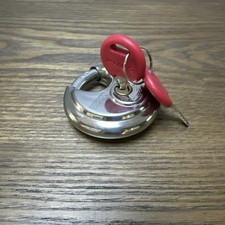 Cubo de cadeado de disco Pods inteligente aço inoxidável 2 3/4 polegadas 2 chaves testadas, funciona! comprar usado  Enviando para Brazil