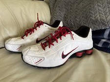 Tênis Nike Shox R4 2007 branco preto vermelho masculino tamanho 10.5 104265 105 vintage comprar usado  Enviando para Brazil