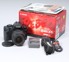 LENTE CANON EOS REBEL XTI 10.1 MP CMOS DSLR COM 18-55MM NA CAIXA COM EXTRAS FUNCIONA #3 comprar usado  Enviando para Brazil