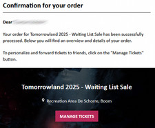 Tomorrowland 2025 vip gebraucht kaufen  Stuttgart