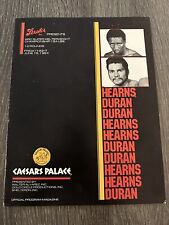 Programa Oficial de Boxeo Thomas Hitman Hearns vs Roberto Duran #2 segunda mano  Embacar hacia Mexico