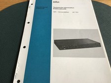 Braun technische information gebraucht kaufen  Braunschweig