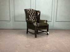 Green chesterfield chair for sale  GAINSBOROUGH