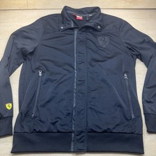 Usado, Jaqueta Puma Scuderia Ferrari feminina GG zíper completo logotipo cavalo jaqueta de pista preta comprar usado  Enviando para Brazil